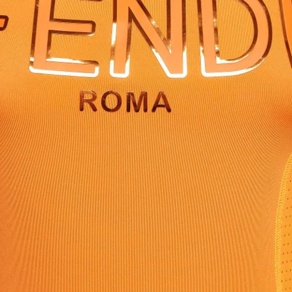 Fendi Vintage Pre-owned Nylon tops Orange Dames