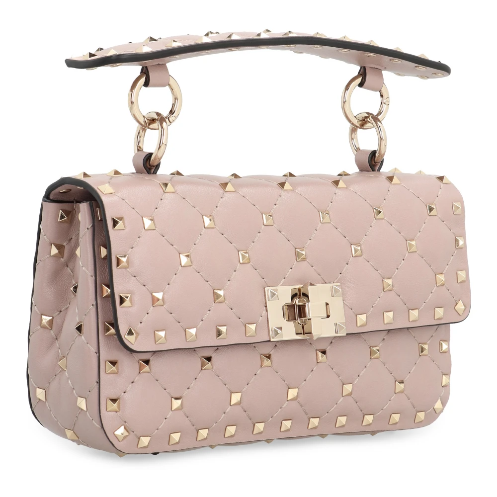 Valentino Spike Rockstud Leren Handtas Pink Dames