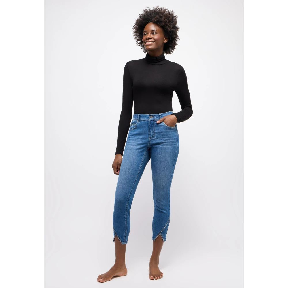 Angels Glam Detail Ornella Jurk Blue Dames