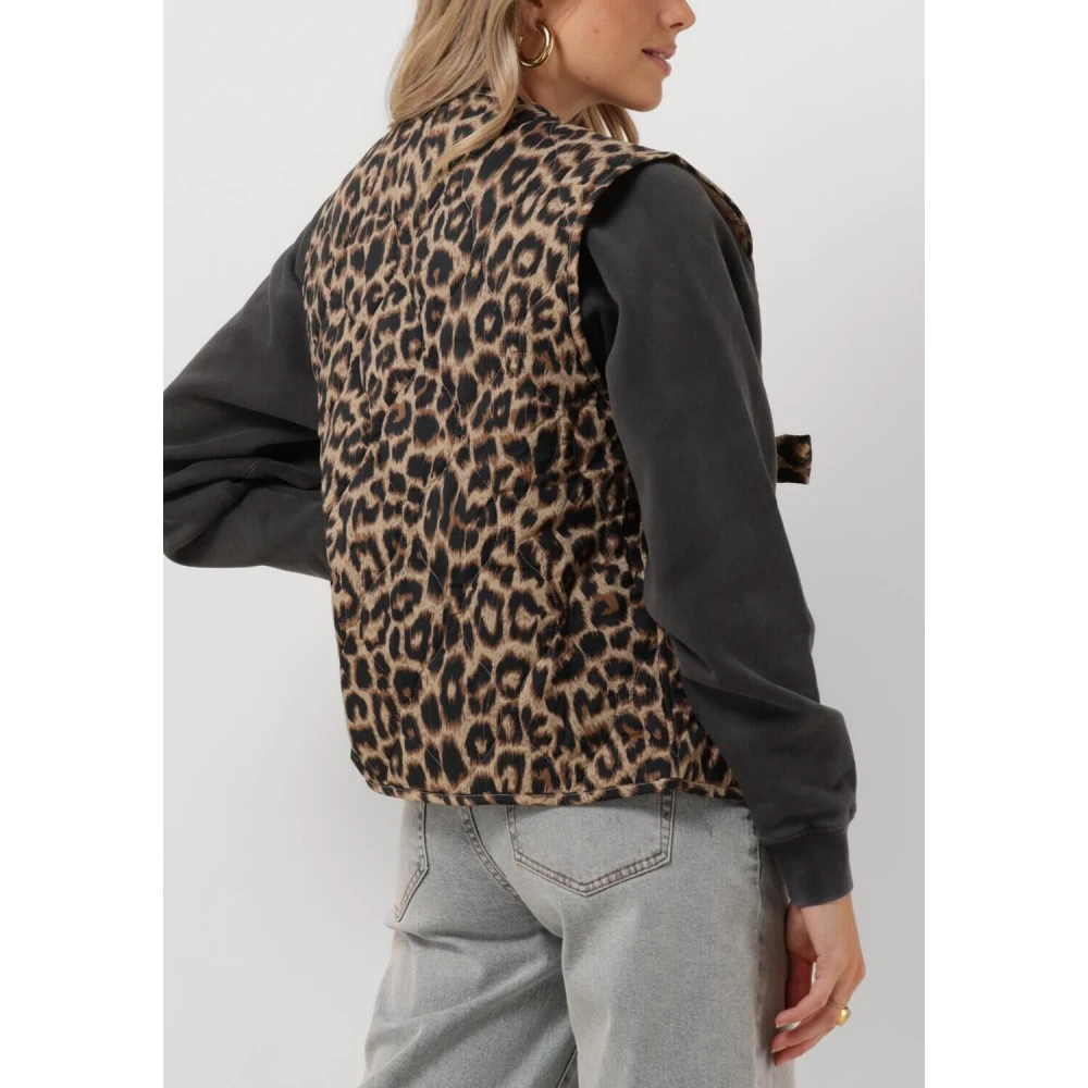 Catwalk Junkie Antraciet Gewatteerde Bodywarmer Multicolor Dames