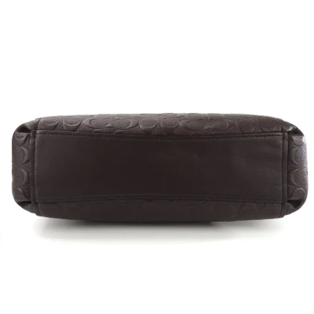 Coach Pre-owned Leather handbags Purple Dames