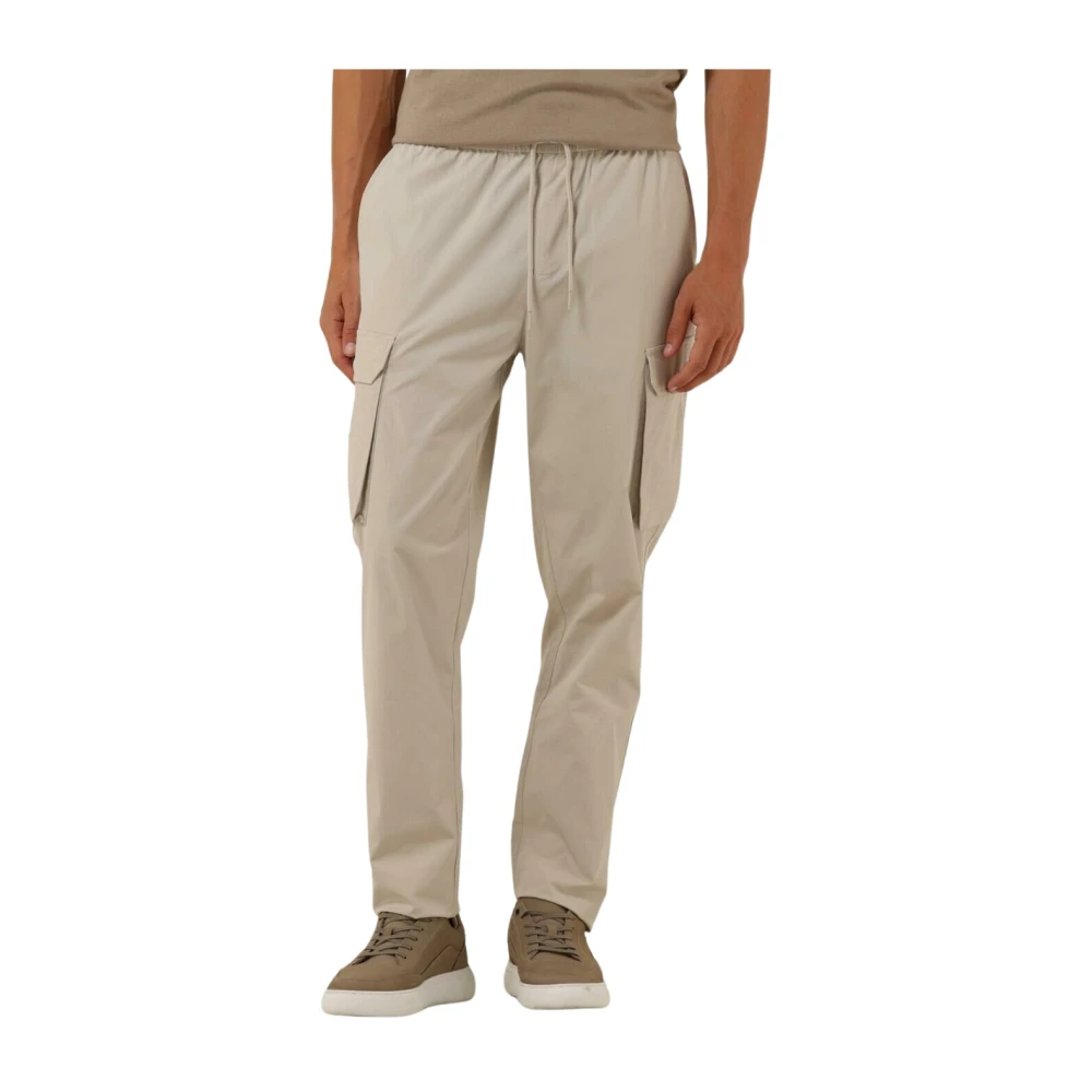 Pure Path Cargo Broek Met Koorden Beige Heren