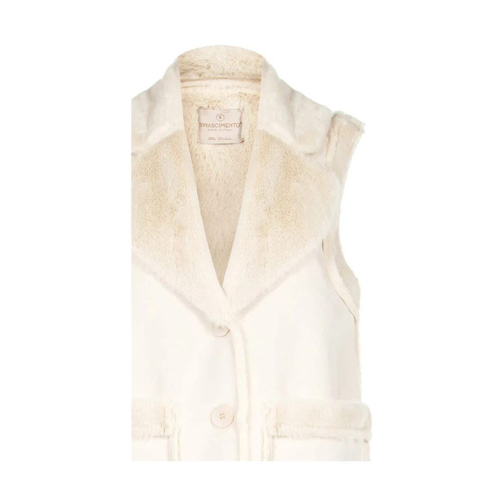 RINASCIMENTO Mouwloze Jas Collectie FW 2024 25 Beige Dames