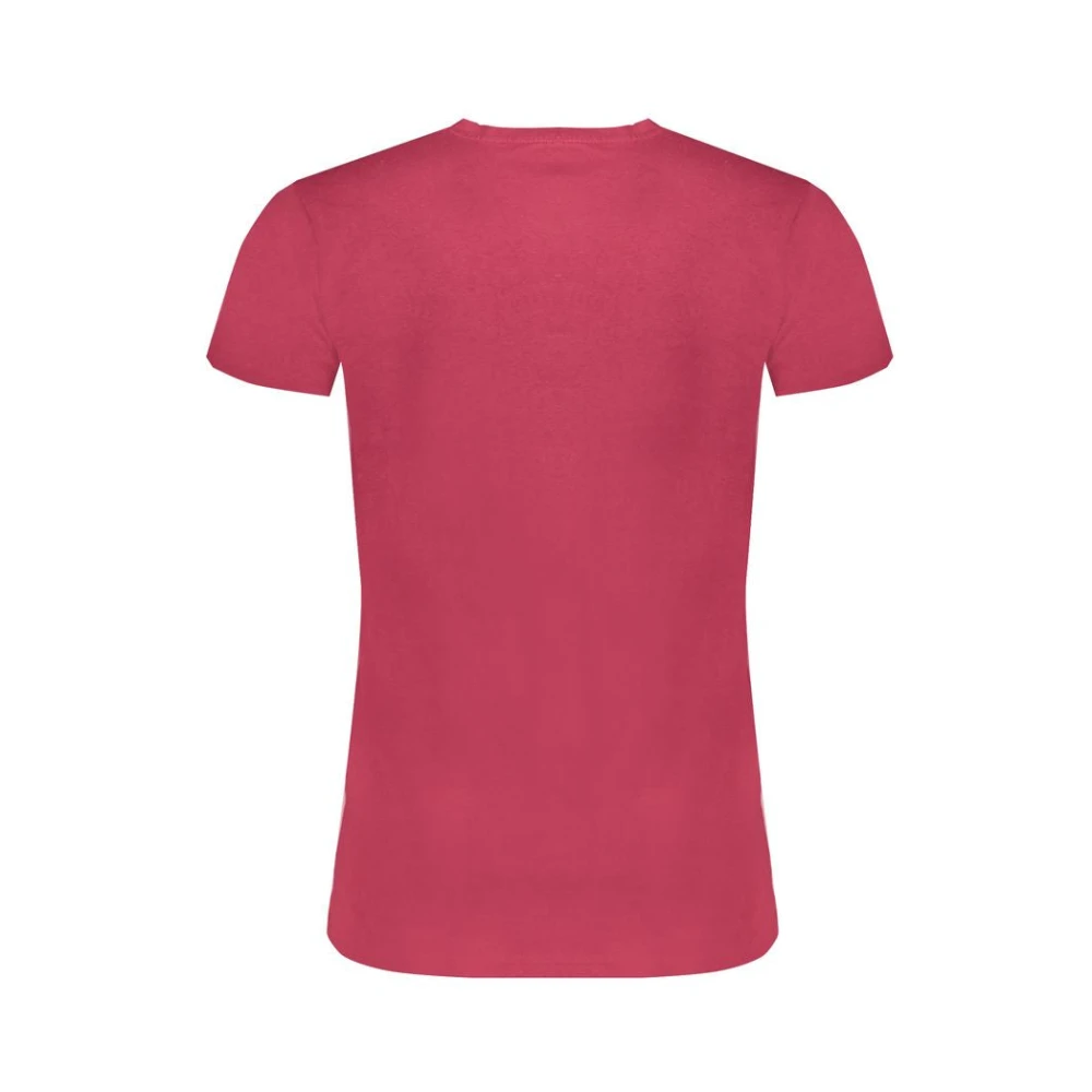 Gaudi Rode Katoenen Logo T-Shirt Red Heren