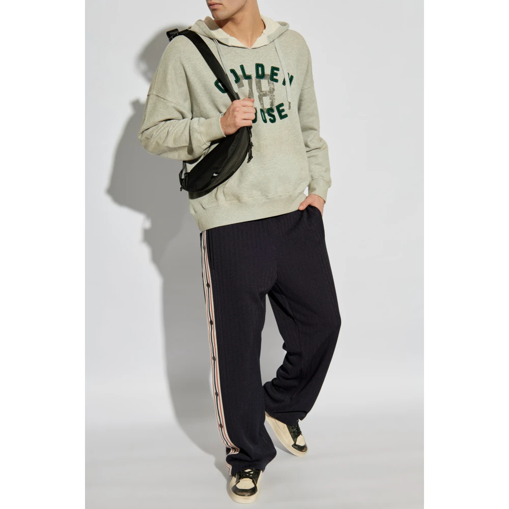 Golden Goose Broeken met zijstrepen Blue Heren