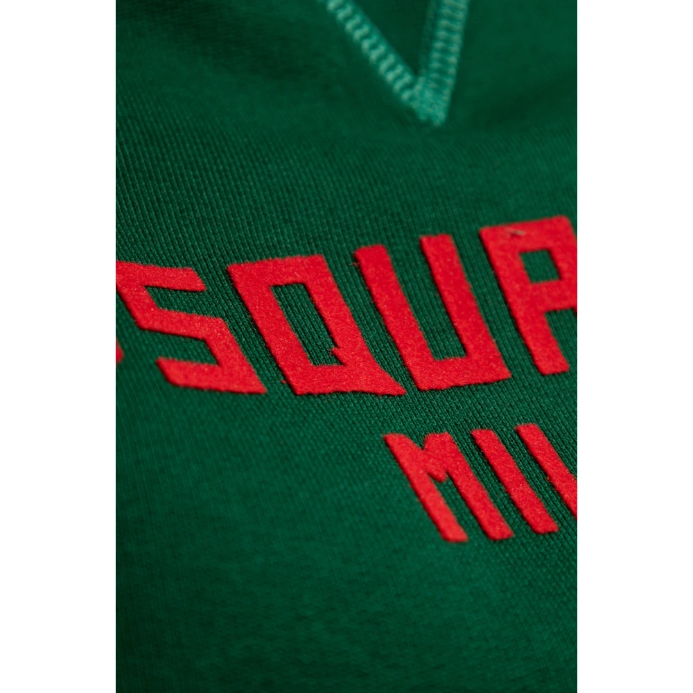 Dsquared2 Sweatshirt met logo Green Dames