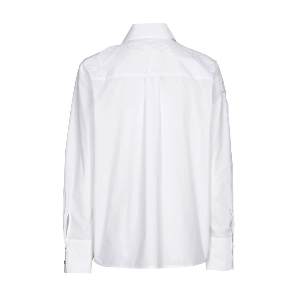 Caroline Biss Elegante Blouse met Lange Mouwen White Dames
