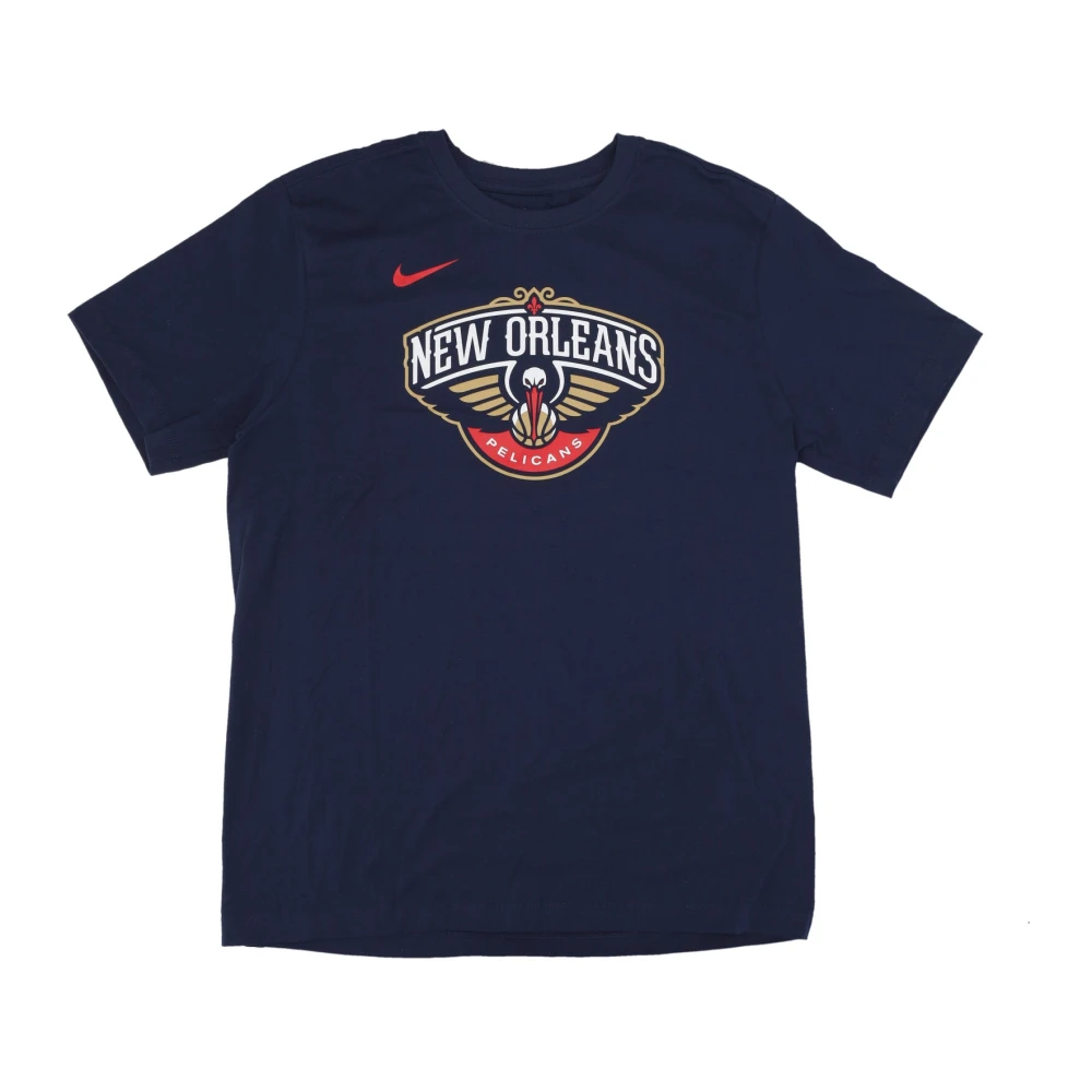Nike New Orleans Pelicans Logo T-shirt Blue Heren