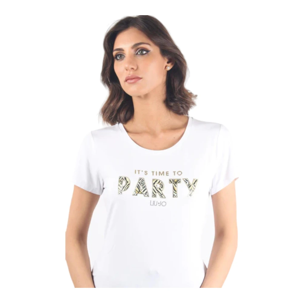 Liu Jo Korte Mouw T-shirt White Dames