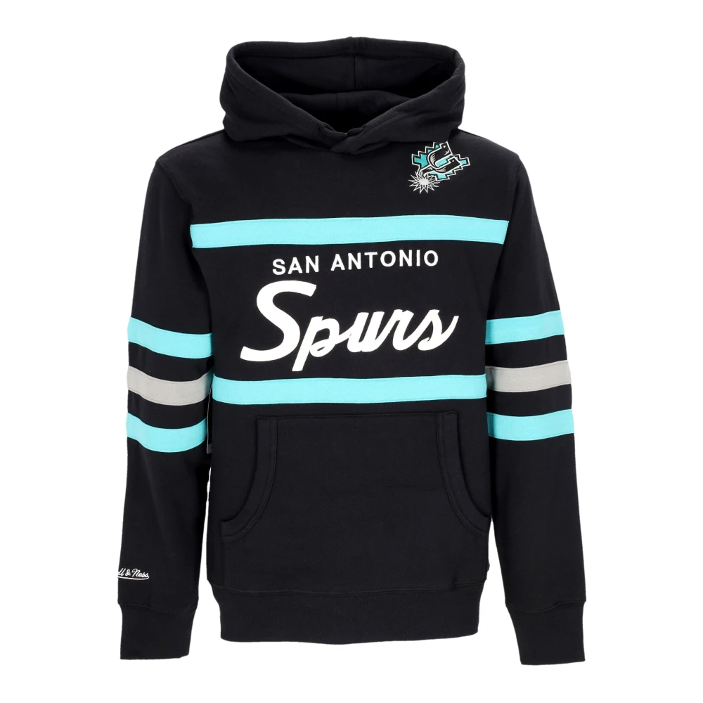 Mitchell & Ness NBA Head Coach Hoodie Spurs Kleuren Black Heren