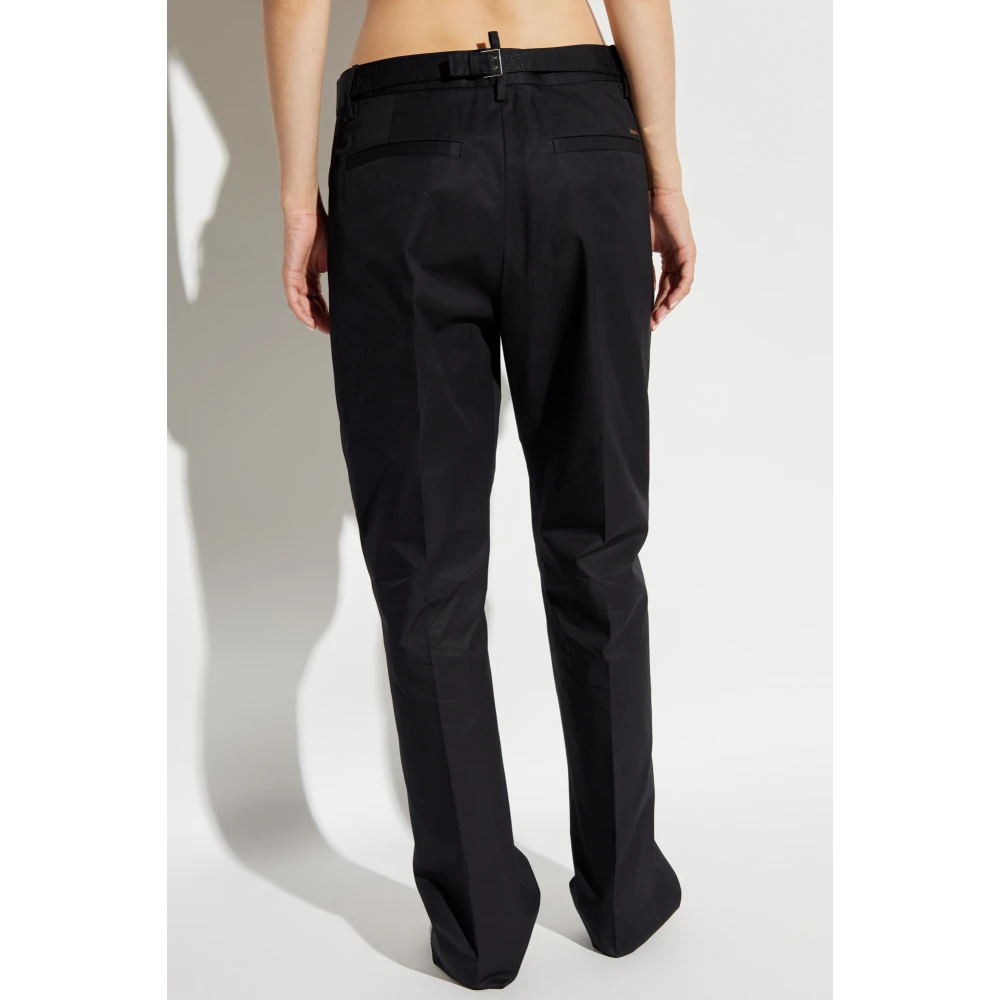 Dsquared2 Broek met logo Black Dames