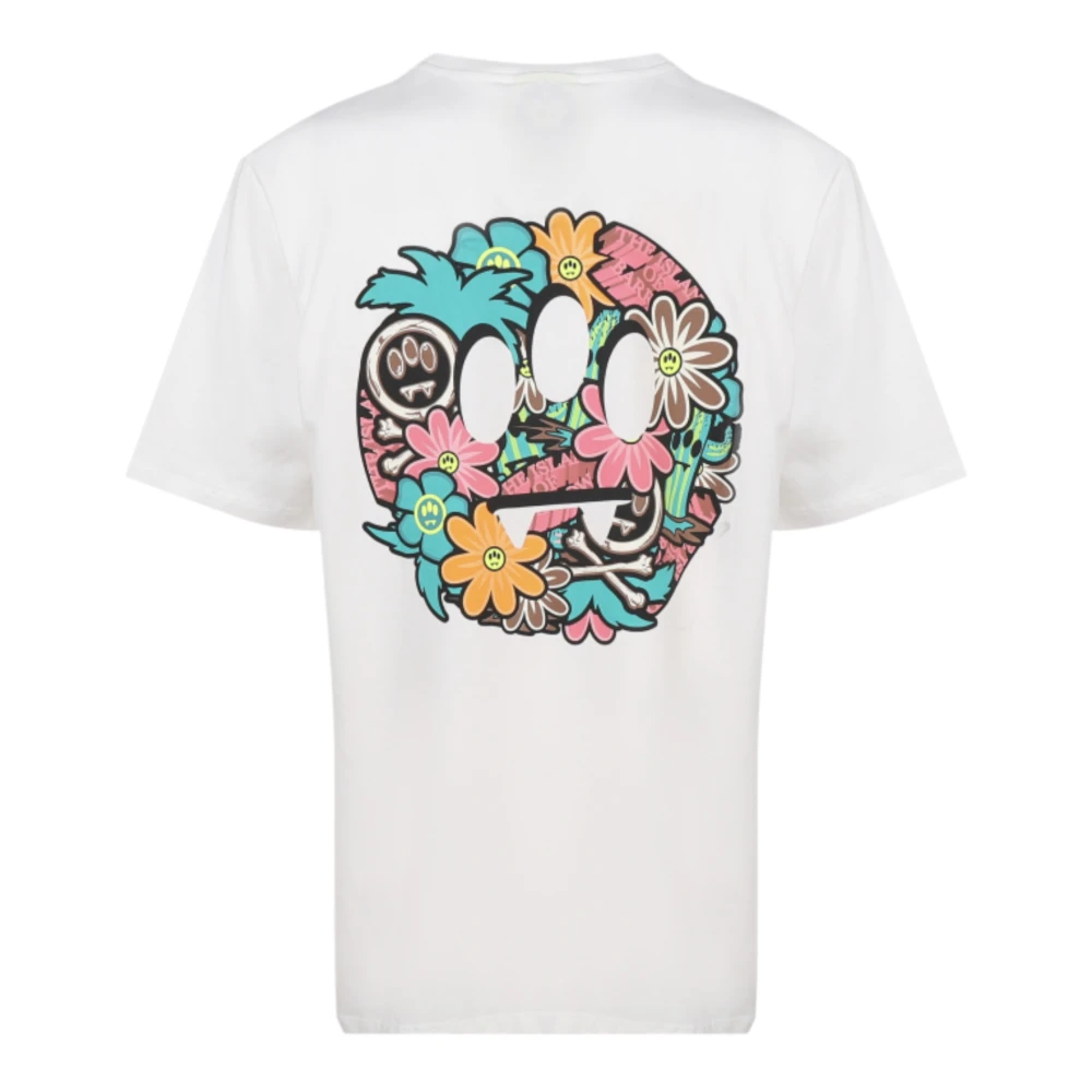 Barrow Katoenen Unisex T-shirt White Heren
