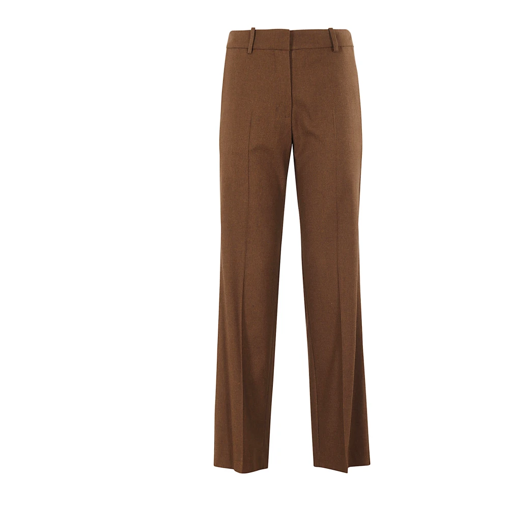 Alysi Flanel Sigaret Broek Brown Dames