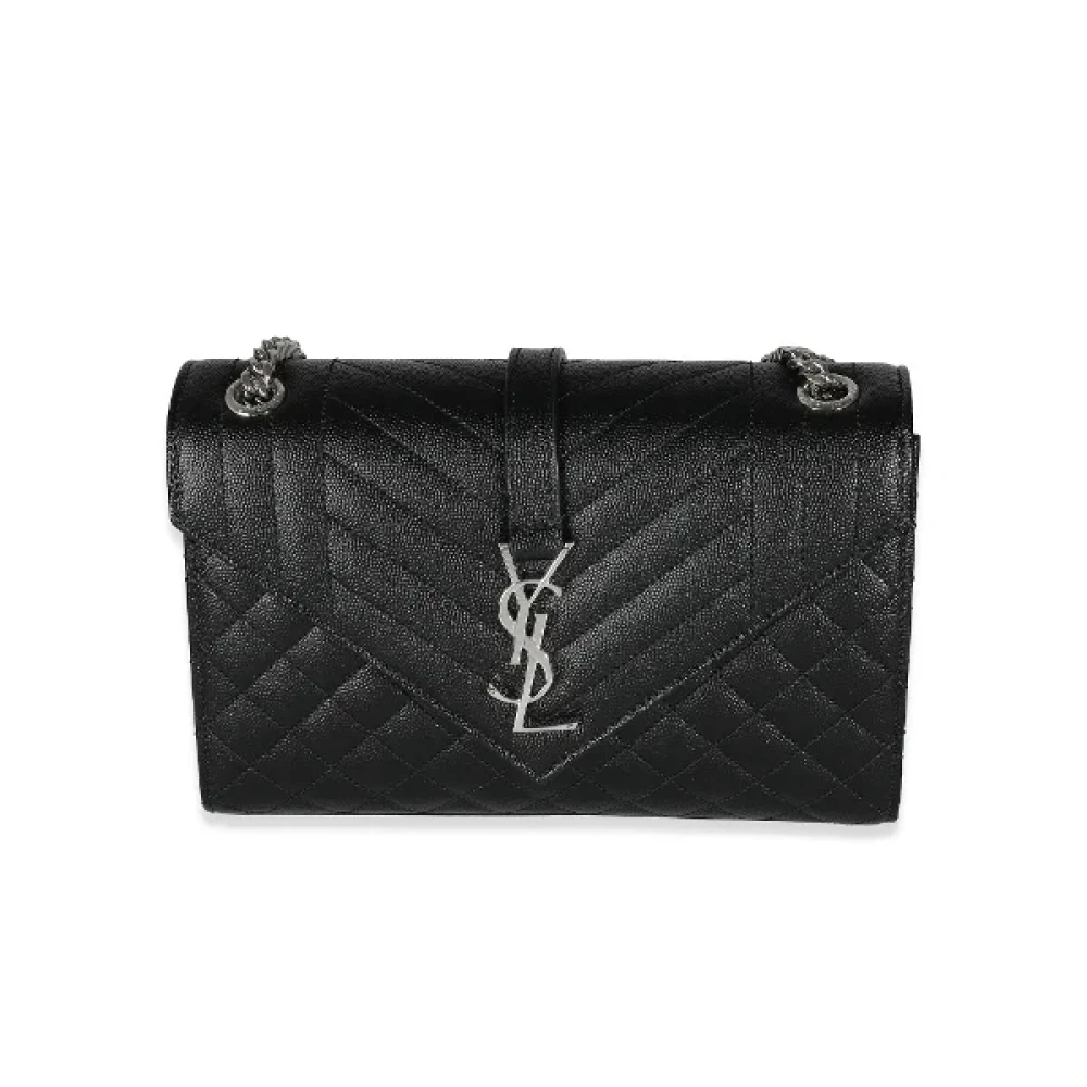 Yves Saint Laurent Vintage Pre-owned Leather shoulder-bags Black Dames