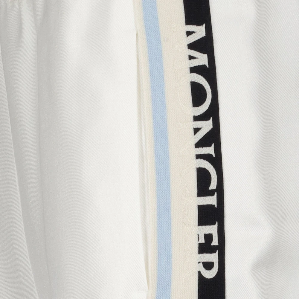 Moncler Logo Joggingbroek met elastische taille White Dames