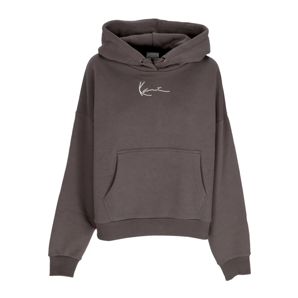 Karl Kani Women's Anthracite Essential Hoodie With Kangaroo Pocket