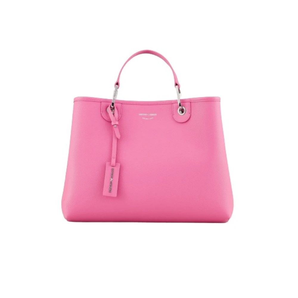 Emporio Armani Grote Tote Tas van Zacht Imitatieleer Pink Dames