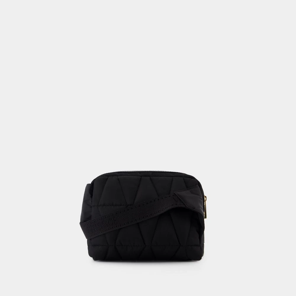 Versace Zwarte Nylon Bum Heuptas Black Heren