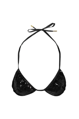 Sequin Triangle Bra med justerbara band