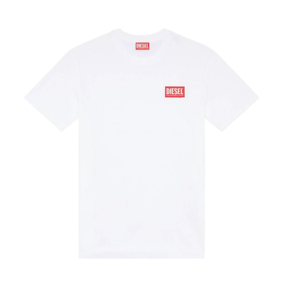 Diesel T-Nlabel-L1 T-shirt White Heren