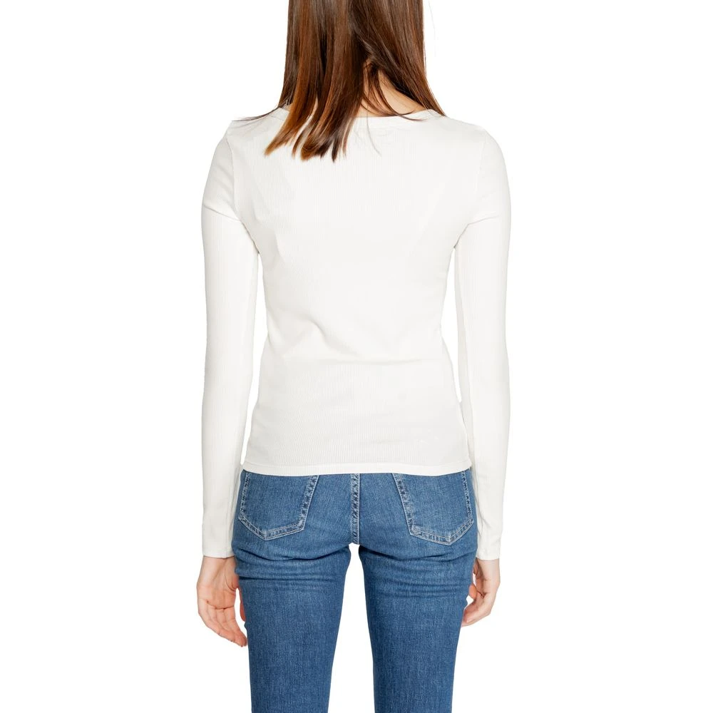 Guess Crème Viscose Tops & T-Shirt White Dames