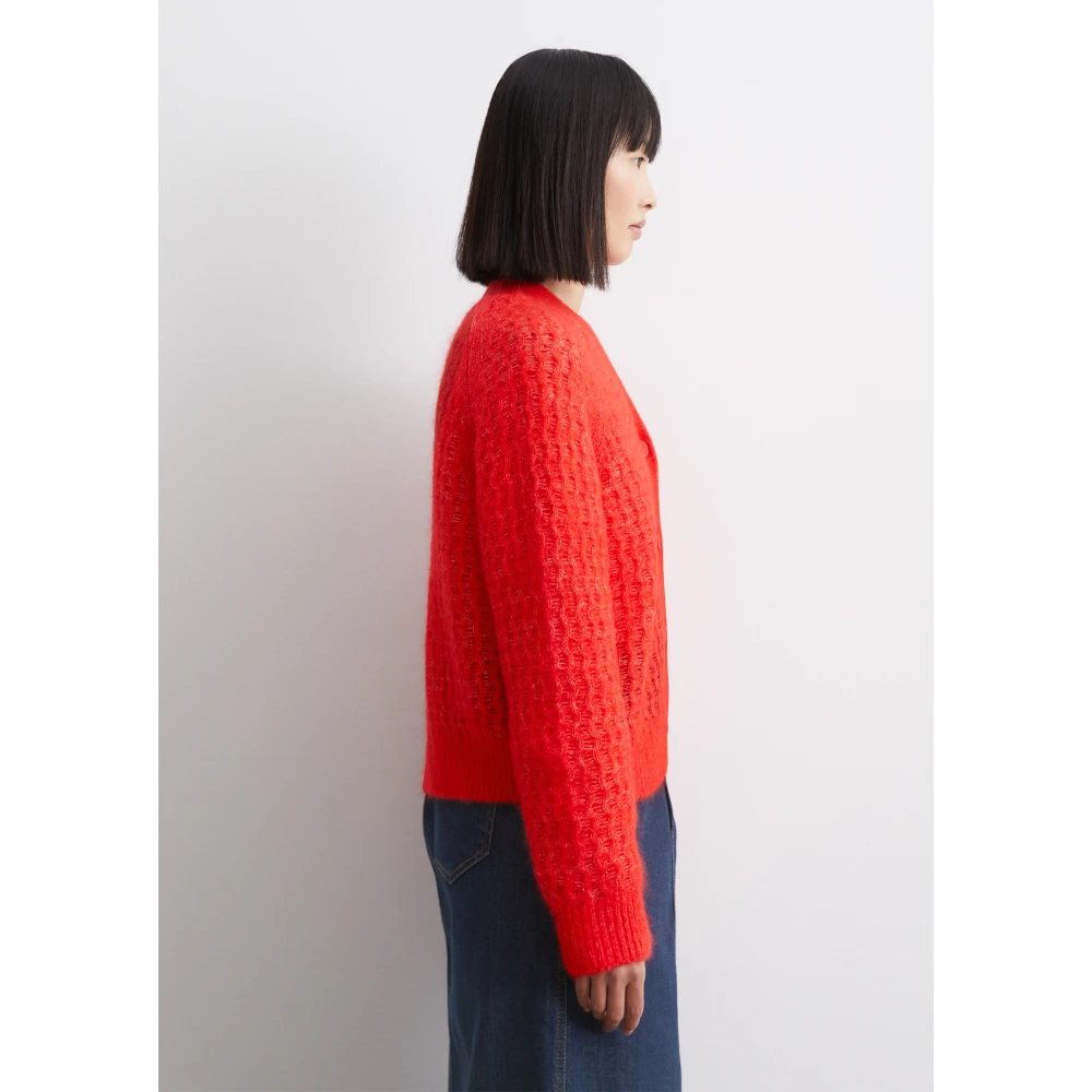 Marc O'Polo Regelmatig gestructureerde cardigan Red Dames