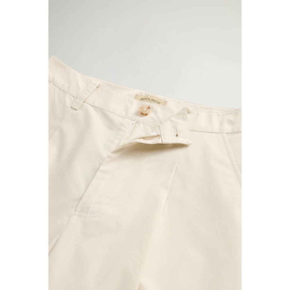 Woolrich Wijde Pijp Chino Broek Beige Dames