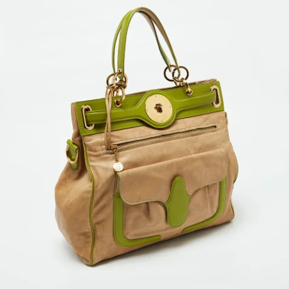 Balenciaga Vintage Pre-owned Leather balenciaga-bags Beige Dames