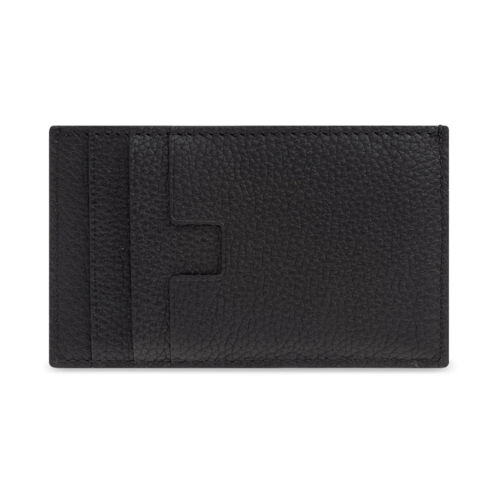 Tom Ford Leren portemonnee Black Heren