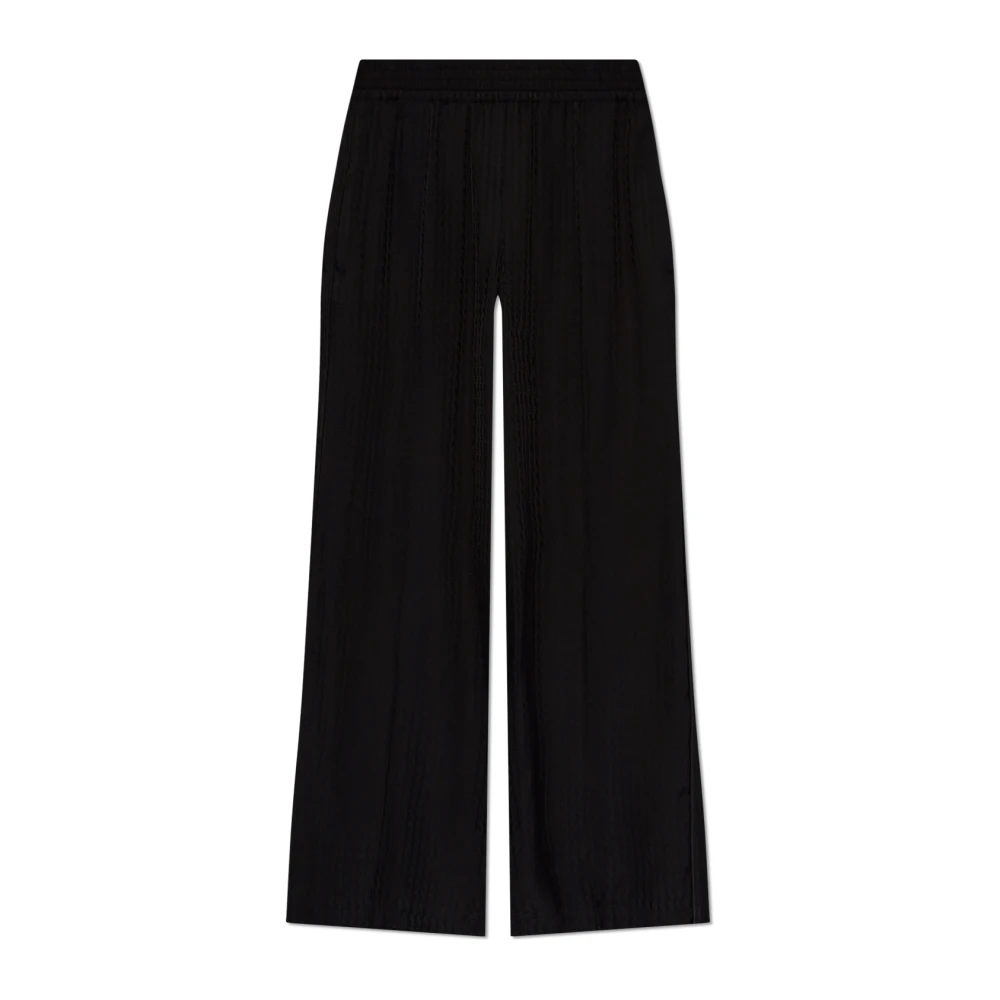 Victoria Beckham Broek met logo Black Dames