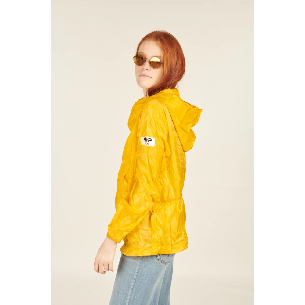 OOF Wear Gele Opvouwbare Jas met Capuchon Yellow Dames