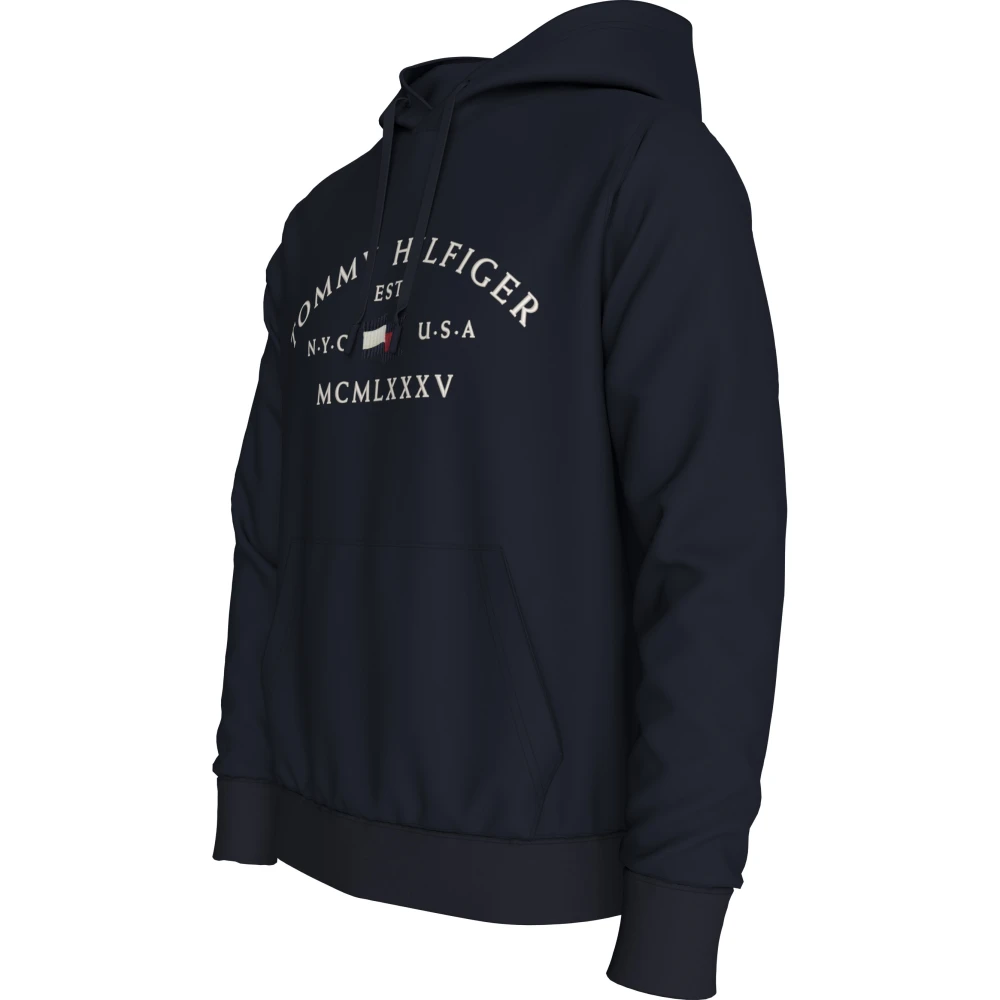 Tommy Hilfiger Blauwe Sweatshirt Aw24 Stijlvol Comfortabel Blue Heren