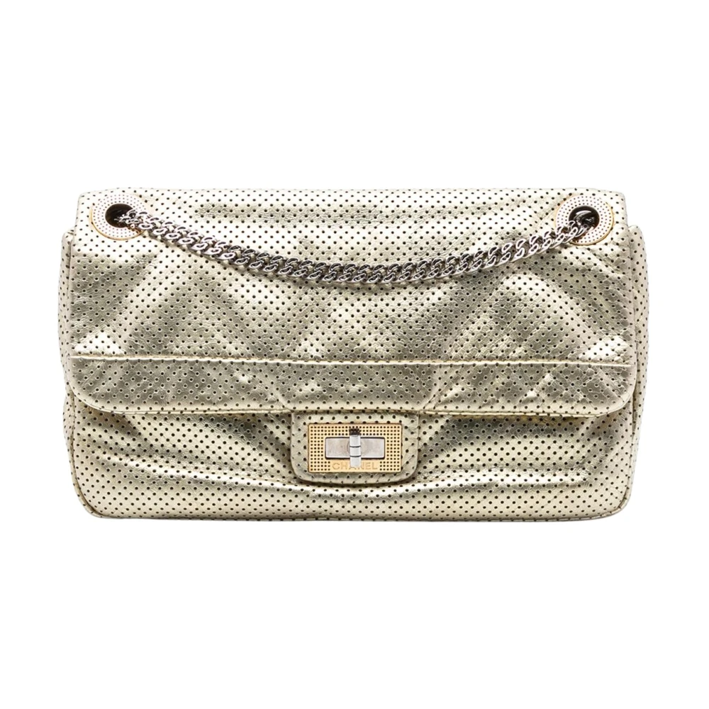 Chanel Vintage Women's Yellow Pre-Owned Chain Detail Bag