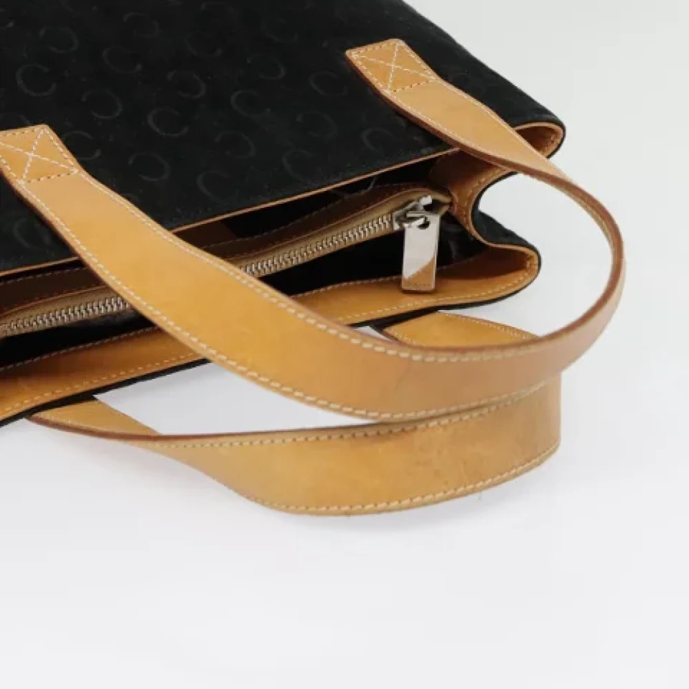Celine Vintage Pre-owned Canvas handbags Black Dames