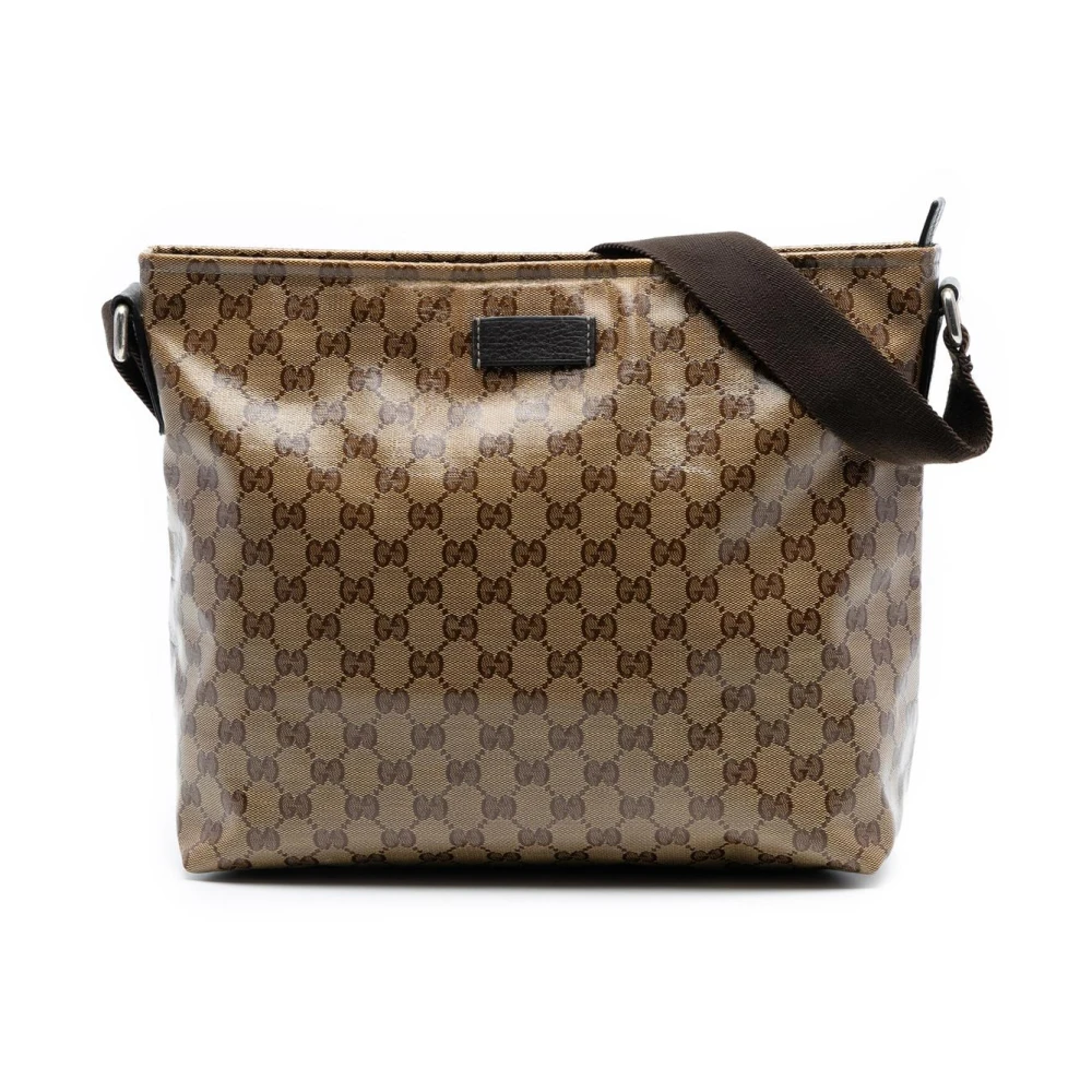 Gucci Vintage Women's Brown Vintage Cross Body Bags, One Size, Pre-Owned Crossbody Bag