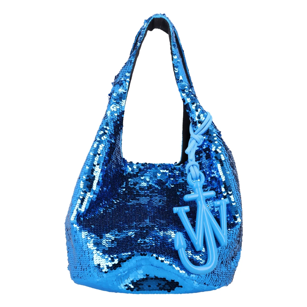 JW Anderson Paillet Shopper Handtas Acqua Ss25 Blue Dames