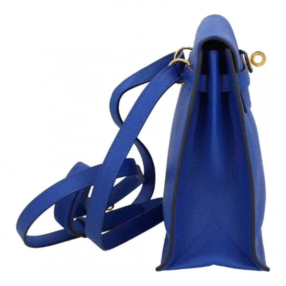 Hermès Vintage Pre-owned Fabric shoulder-bags Blue Dames