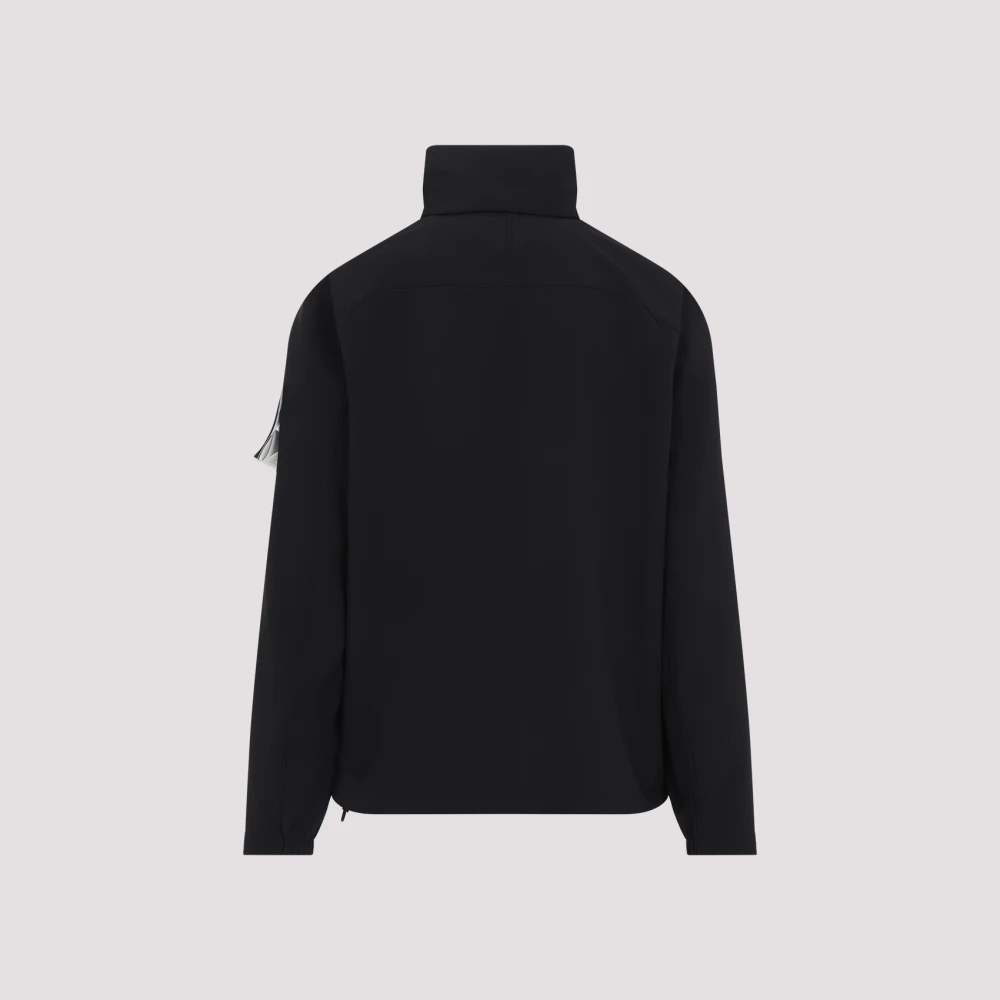Stone Island Zwarte jas voor moderne mannen Black Heren