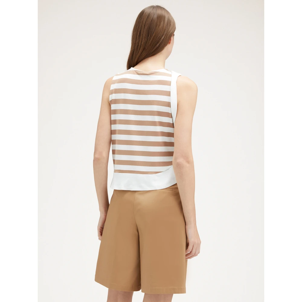 Motivi Gestreept Top met Ruches Multicolor Dames