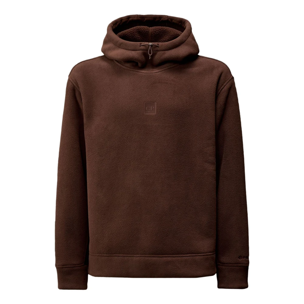 C.P. Company Bruine Hoodie Polar Fleece Brown Heren