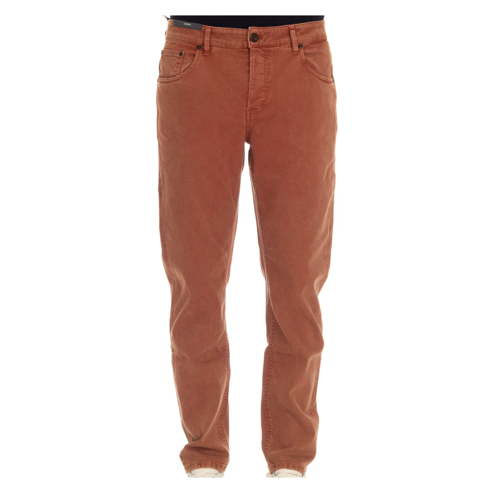 PT Torino Denim Tapered Fit Jeans Red Heren