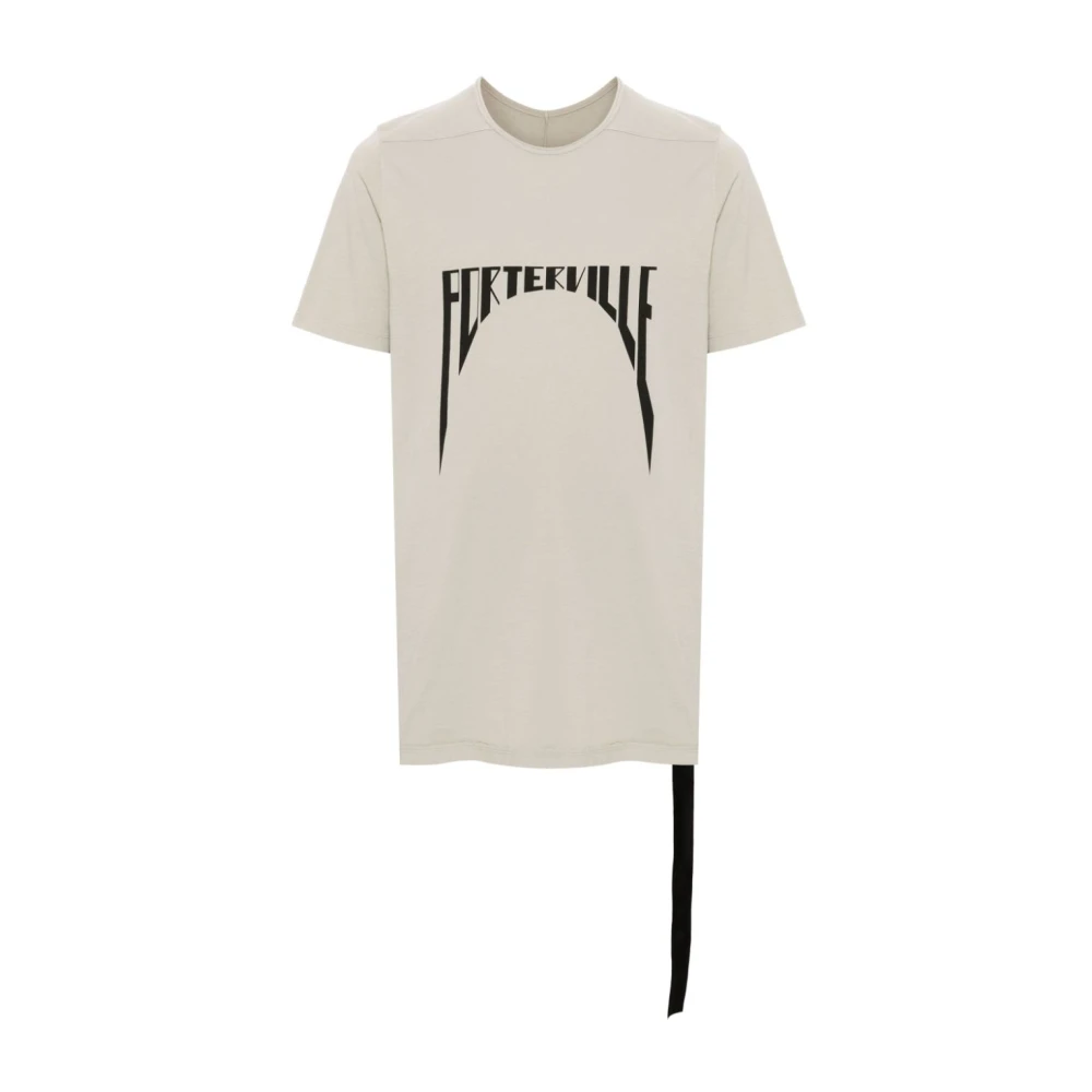 Rick Owens Parel Zwart T-Shirts Level T White Heren