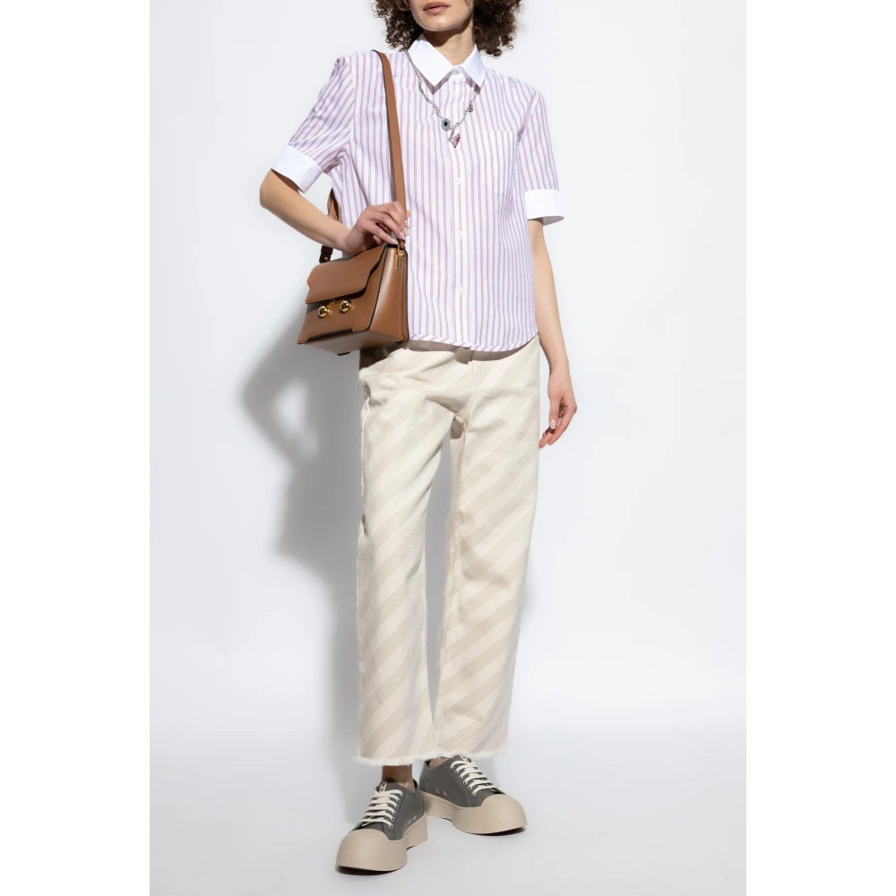 Marni Gestreept shirt Pink Dames
