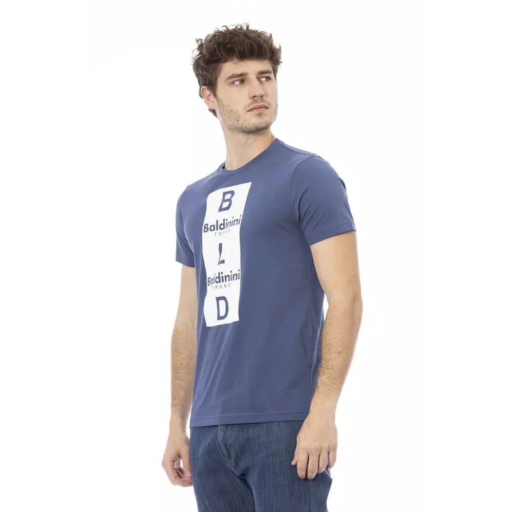 Baldinini Blauw Katoen Heren Trend T-Shirt Blue Heren