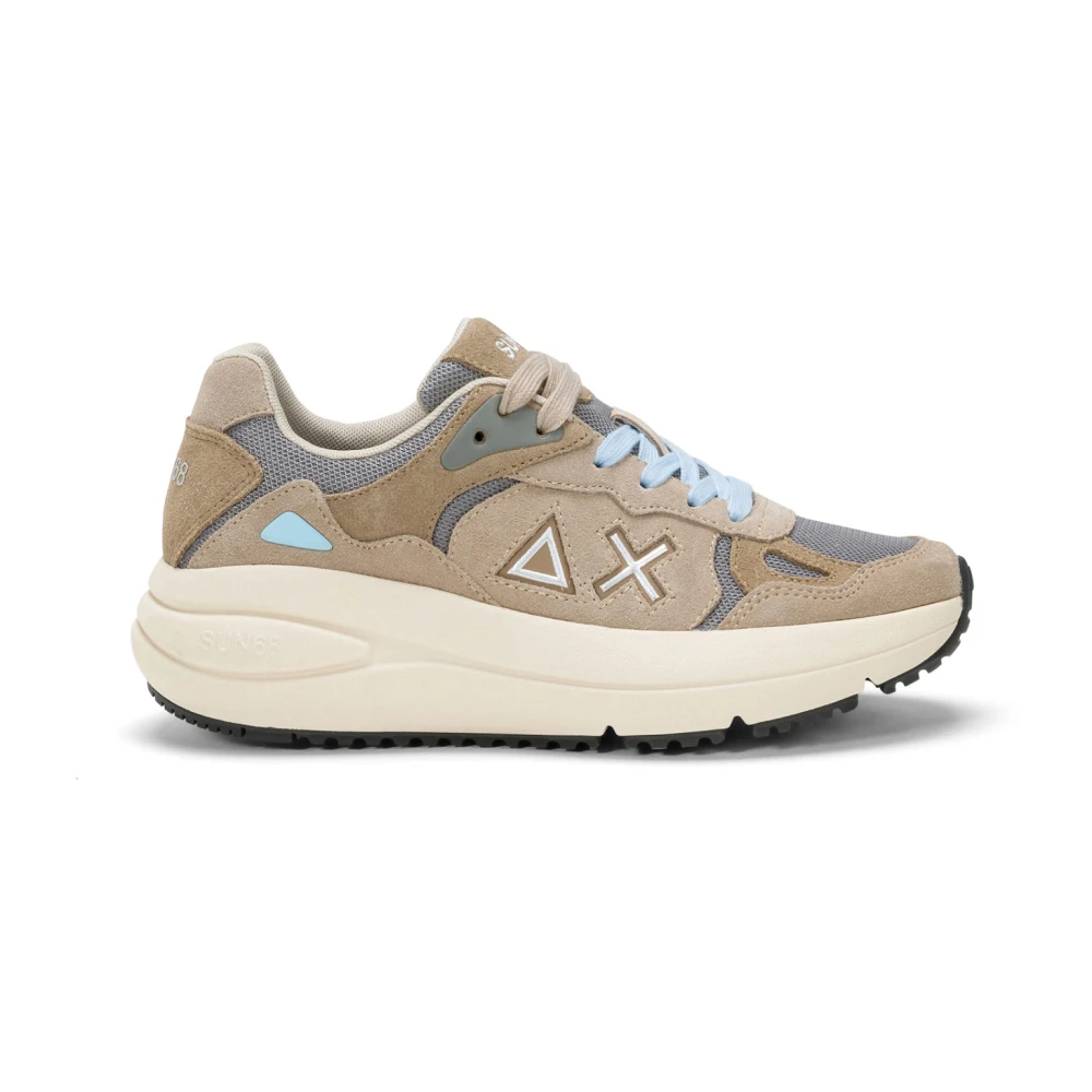 Sun68 Casual Sneaker voor Dagelijks Gebruik Dames Schoenen Beige