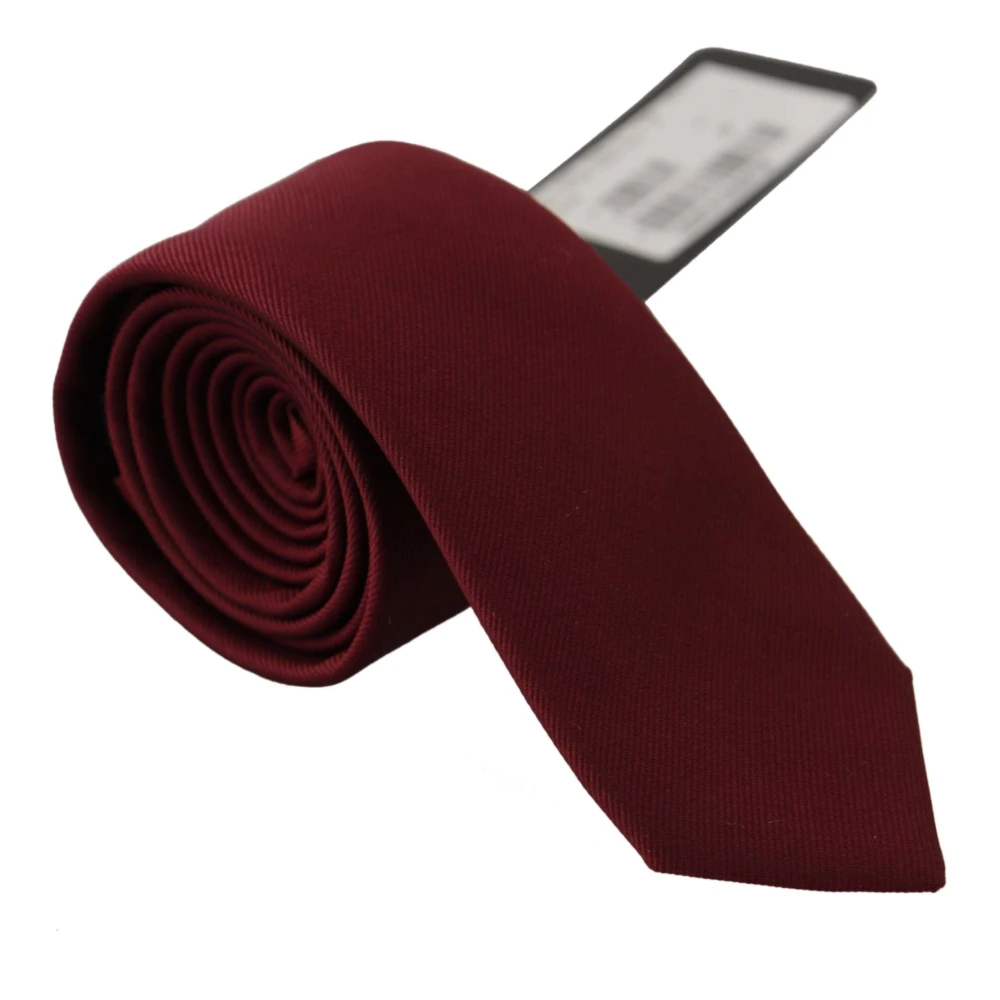 Dolce & Gabbana Stijlvolle en modieuze zijden stropdas Red Heren