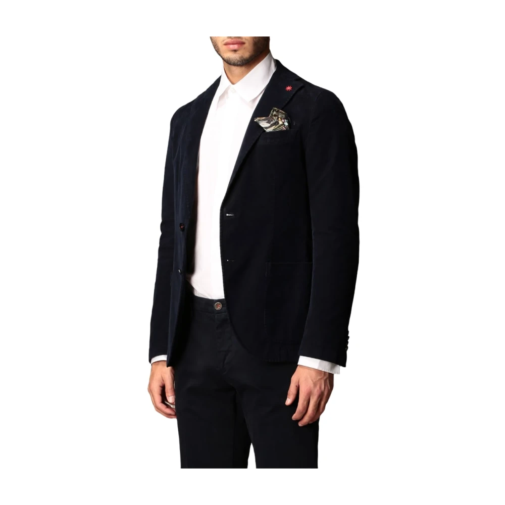 Manuel Ritz Elegante Jas Blue Heren