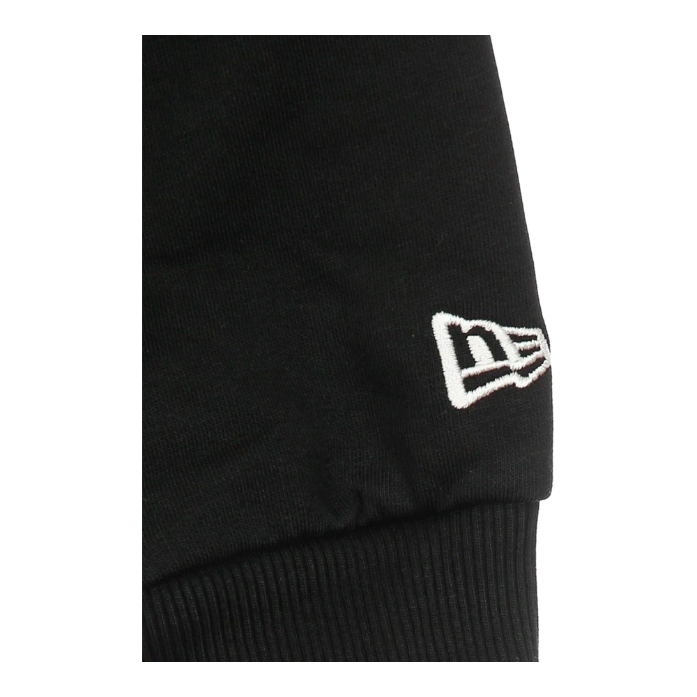 new era NFL Achterlogo Hoodie Zwart Wit Black Heren