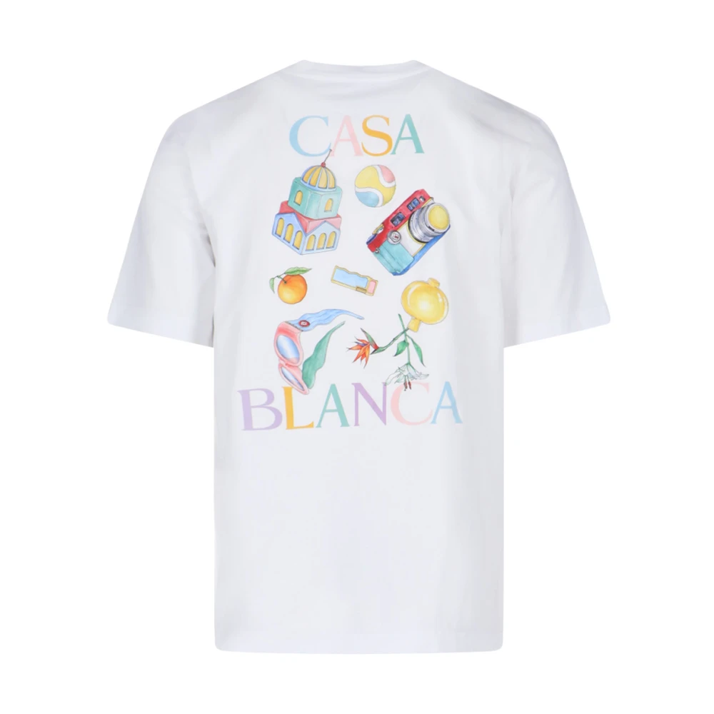 Casablanca Witte T-shirts en Polos White Heren
