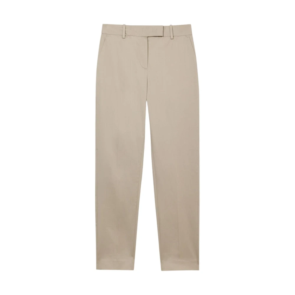 Brooks Brothers Donna Beige Pantaloni In Cotone Stretch